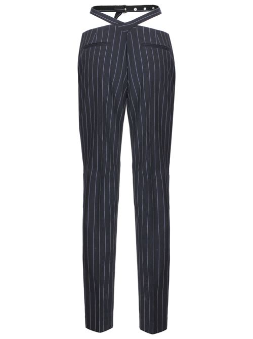 Navy blue stretch-design pants THE ATTICO | 241WCP167E067596